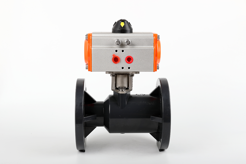 达拉特气动法兰一体球阀